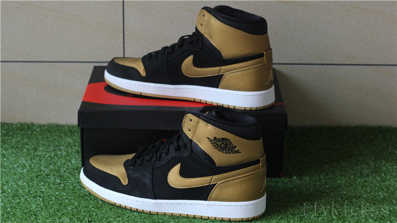 Air Jordan 1 I Retro High OG Black Gold Metallic